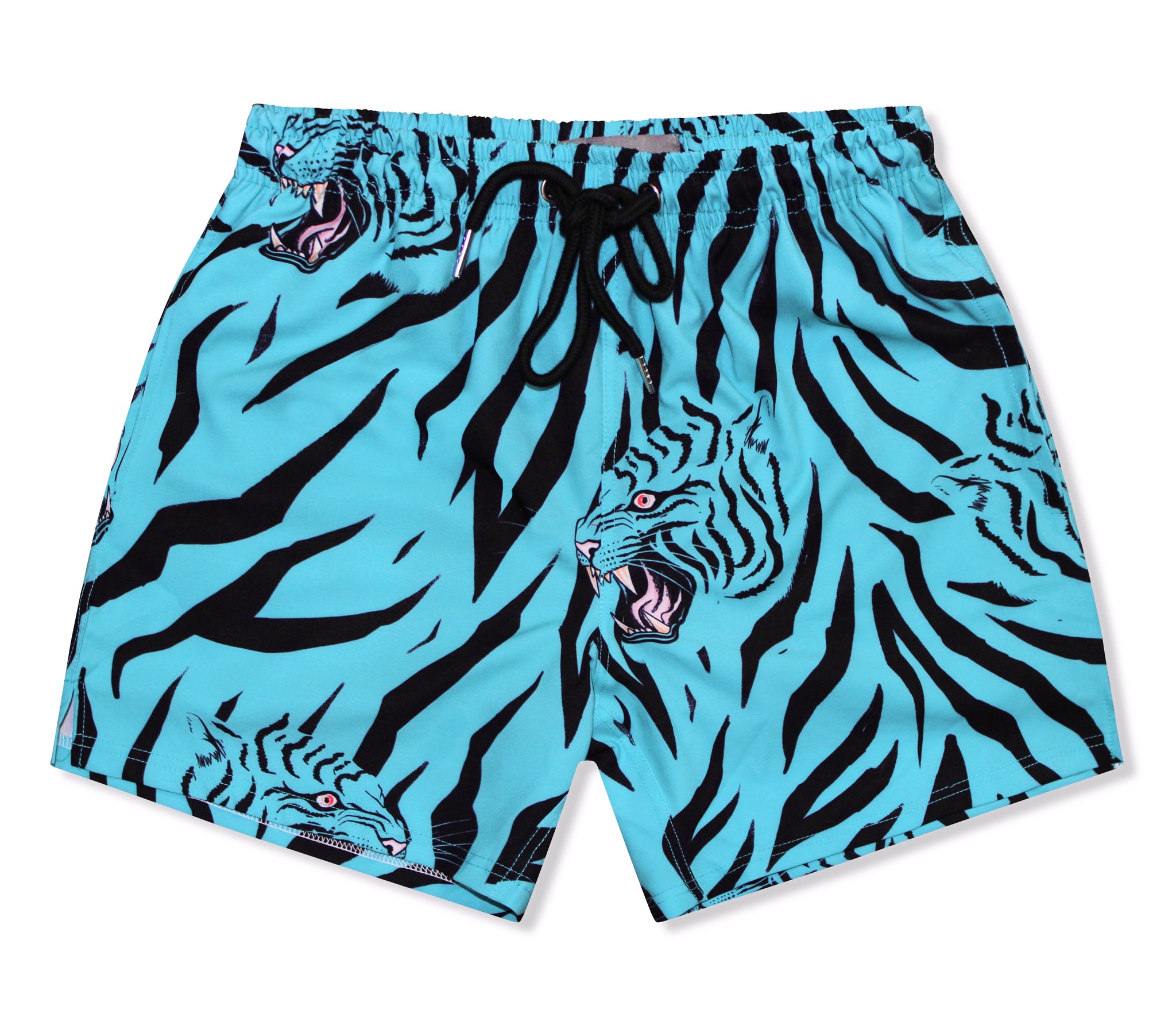 【THEAIRTOWN】 tiger shorts (2 color) Electric Tiger – Groovy Peacock